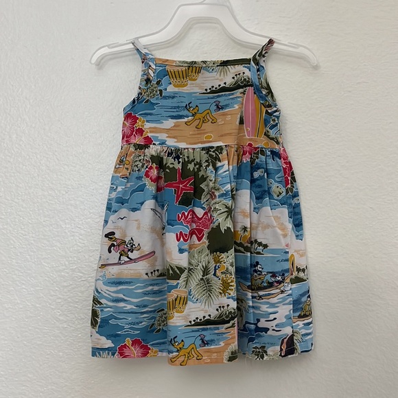 Disney Baby Girl Fit and Flare Dress Pluto Goofy Donald Daisy Mickey Mini 6-9mo - Picture 2 of 14